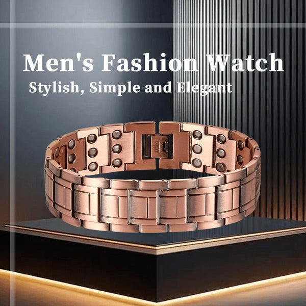 2pcs Magnetic Copper Bracelets for Men & Women – Adjustable Unisex Bracelets, Couple Jewelry Gift for Father’s Day, Mother’s Day & Special Occasions goobingoo