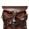 Women’s Medieval Steampunk Owl Mini Crossbody Bag – Studded Buckle Shoulder Bag for Renaissance Fairs goobingoo