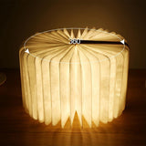 3D LED Book Night Light – USB Rechargeable Magnetic Foldable Wooden Desk Lamp