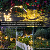 Solar Watering Can Garden Lights Waterproof Hanging Outdoor Decor