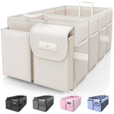 Foldable Car Trunk Organizer SUV Storage Box 2 Compartment Heavy Duty