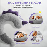 Dog Calming Pillow Soft Neck Support Anti Anxiety Washable Pet Sleep Cushion