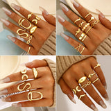 68PCS Gold Jewelry Set for Women Necklaces Bracelets Rings Earrings Bundle