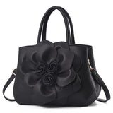 Women's large capacity handbag with elegant floral design and zipper closure. Perfect for daily use, weddings, birthdays, or Mother's Day gifts.
