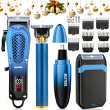 Men’s Cordless Hair Clipper Kit – USB Rechargeable Electric Barber Tools for Home & Travel