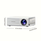 Compact Full HD 4K Video Projector – 720P LCD, USB Compatible, Smartphone & Laptop Ready
