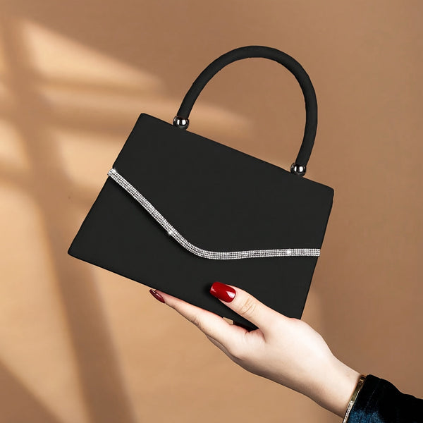 Women’s Glitter Velvet Evening Clutch – Luxury Sparkly Handbag for Wedding, Party & Prom goobingoo