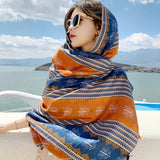 Ultra-Thin Women’s Floral Scarf – Breathable Lightweight Spring & Summer Shawl, Versatile Travel, Beach & Sunscreen Wrap, Perfect Gift
