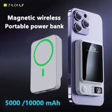 BiLOLLY Magnetic Power Bank 10000mAh / 5000mAh – Ultra-Thin 22.5W Fast Wireless Charger with LED Display