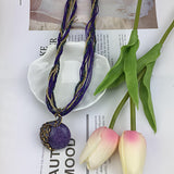 Ethnic Peacock Beaded Multi-Layer Necklace