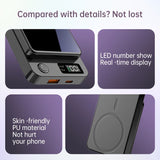 BiLOLLY Magnetic Power Bank 10000mAh / 5000mAh – Ultra-Thin 22.5W Fast Wireless Charger with LED Display