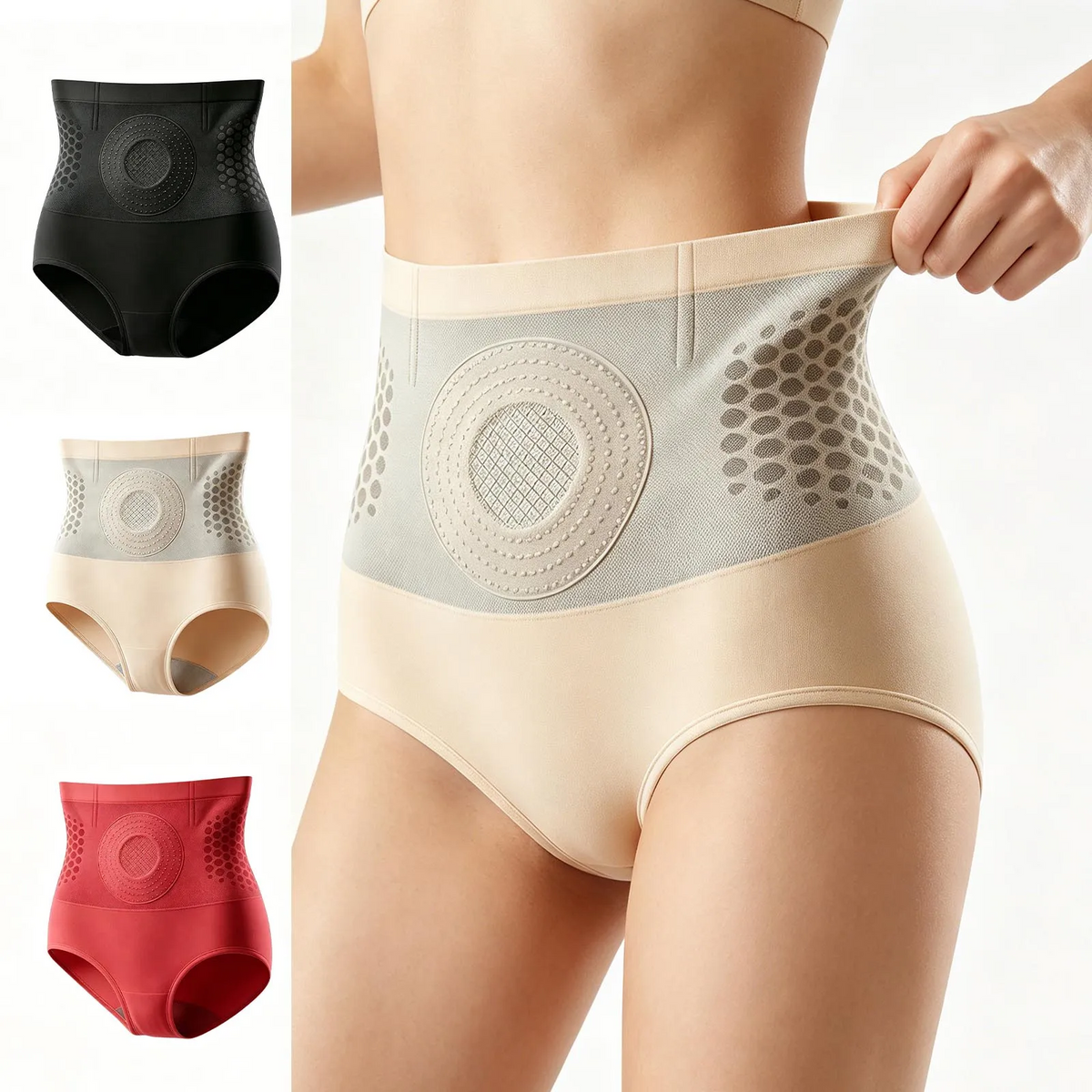 goobingoo 4-in-1 Sculpting Shorts - High-Waisted Tummy Control & Hip Lift Shaper