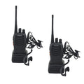 2 Pack BAOFENG BF 888S Walkie Talkie UHF 400-470MHz 16CH Two Way Radio with Earpiece