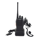 2 Pack BAOFENG BF 888S Walkie Talkie UHF 400-470MHz 16CH Two Way Radio with Earpiece