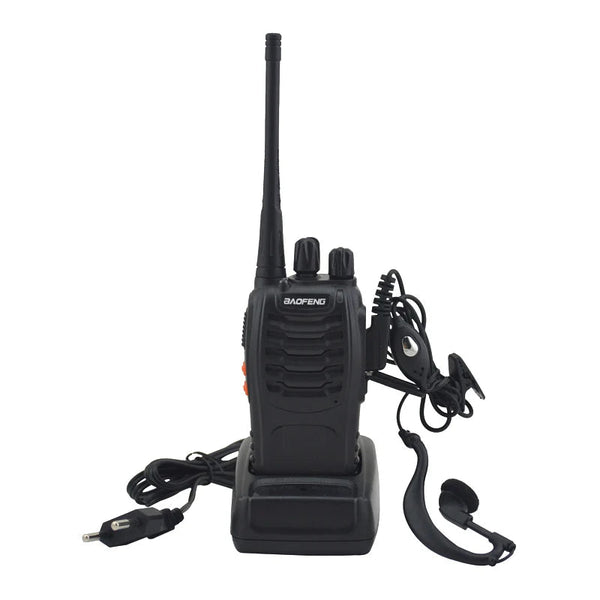2 Pack BAOFENG BF 888S Walkie Talkie UHF 400-470MHz 16CH Two Way Radio with Earpiece goobingoo
