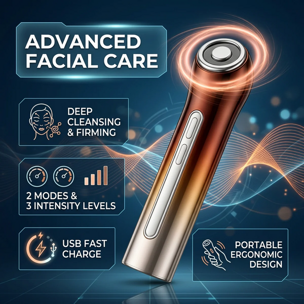 RF + EMS Microcurrent Sculpting Wand — Deep Lifting, V-Face Contouring, Light Therapy Skin Tightening Device goobingoo