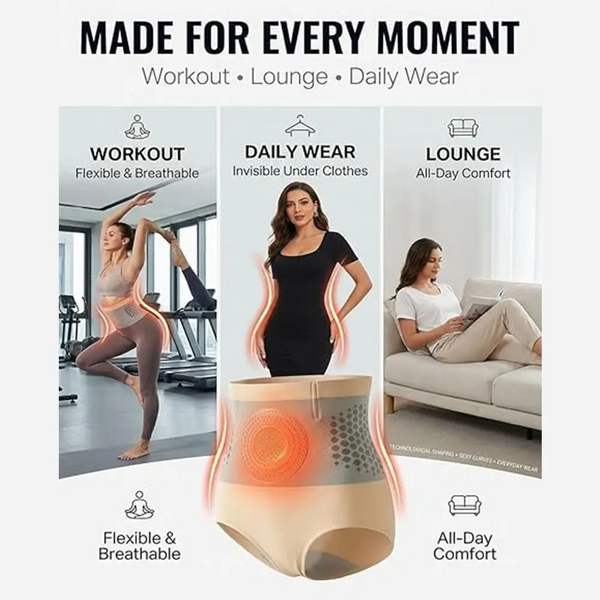 goobingoo 4-in-1 Sculpting Shorts - High-Waisted Tummy Control & Hip Lift Shaper