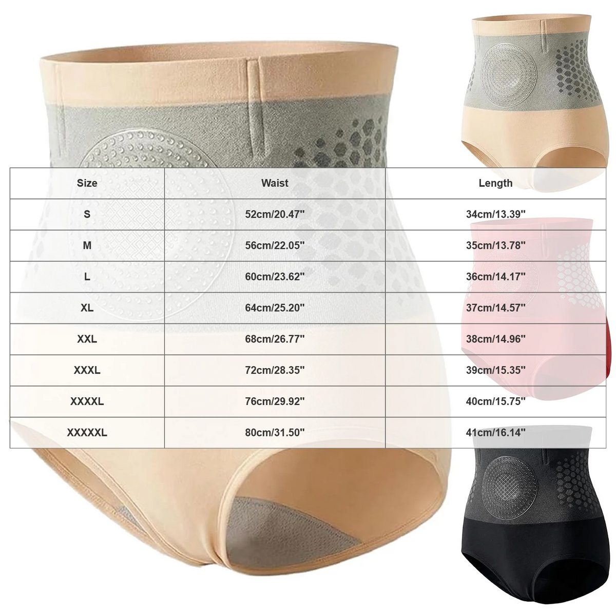 goobingoo 4-in-1 Sculpting Shorts - High-Waisted Tummy Control & Hip Lift Shaper
