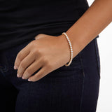 4mm Zirconia Tennis Bracelet Gold/Silver Stainless Steel Women