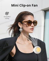 Portable Bladeless Mini Fan Clip-On Shirt Waist 3-Speed USB
