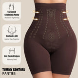 goobingoo High Waist Sculpting Shaper Shorts - Targeted Tummy Control Butt Lifter
