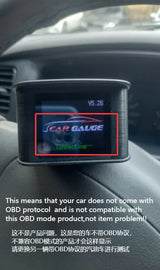 P10 Pro Head Up Display OBD2 Car Digital Speedometer Mileage & Temperature Gauge