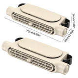 goobingoo Portable Car Seat Fan - USB Powered 3-Speed Headrest Cooling Fan for Front & Rear Passengers