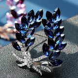Trendy Flower Brooch Pin for Women Elegant Charm Chest Jewelry Gift