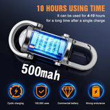 Mini COB LED Keychain Flashlight — USB Rechargeable, Waterproof EDC Light
