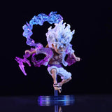 10cm Anime Pirate Figure – White Hair Style PVC Collectible Mini Statue