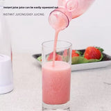 Portable Blender 420ml USB Rechargeable Juicer Cup with 6 Blades