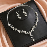 Elegant Women’s Choker Necklace & Earrings Set for Wedding & Prom