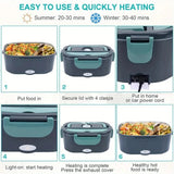 1.5L Electric Lunch Box Food Warmer Portable for Car & Home