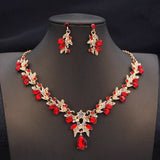 goobingoo Elegant Choker Necklace & Earrings Set - Luxury Bridal & Prom Jewelry