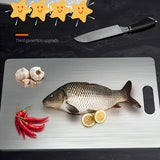 goobingoo Premium Stainless Steel Cutting Board Set - 3-Piece Hygienic Easy-Clean Chopping Boards