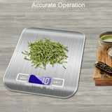 goobingoo High-Precision Digital Kitchen Scale - Ultra-Slim Stainless Steel Electronic Food Weight Scale