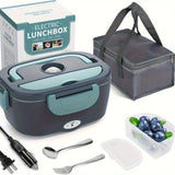 1.5L Electric Lunch Box Food Warmer Portable for Car & Home