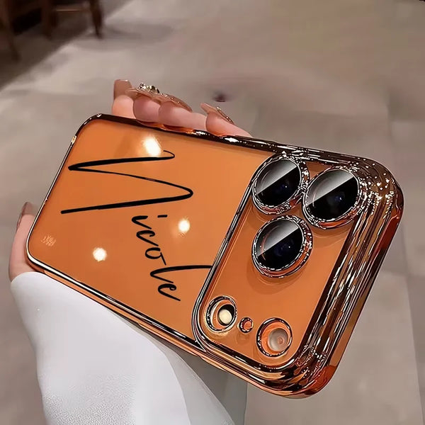 Custom Name Transparent TPU Phone Case – Personalized iPhone Cover goobingoo