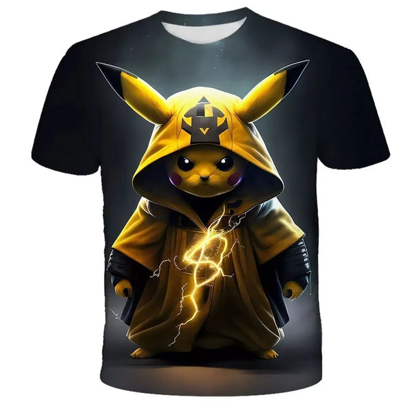 Pikachu Harajuku Y2K Gothic 3D Streetwear T-Shirt goobingoo