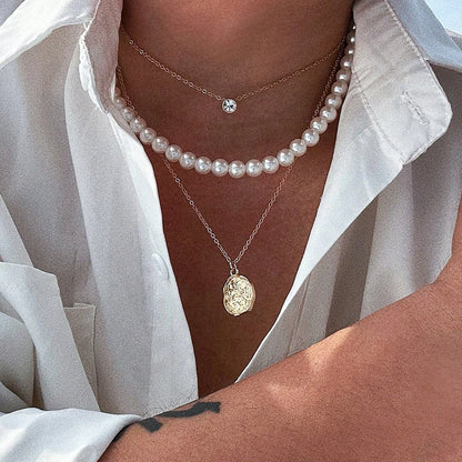 Men’s Punk Snake Chain Necklace Set Stainless Steel Cuban Choker