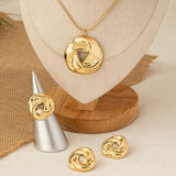 Elegant Water Drop Jewelry Set Necklace Earrings Bracelet Ring