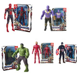 17cm Superhero Action Figure – Glow Style Poseable PVC Collectible Toy
