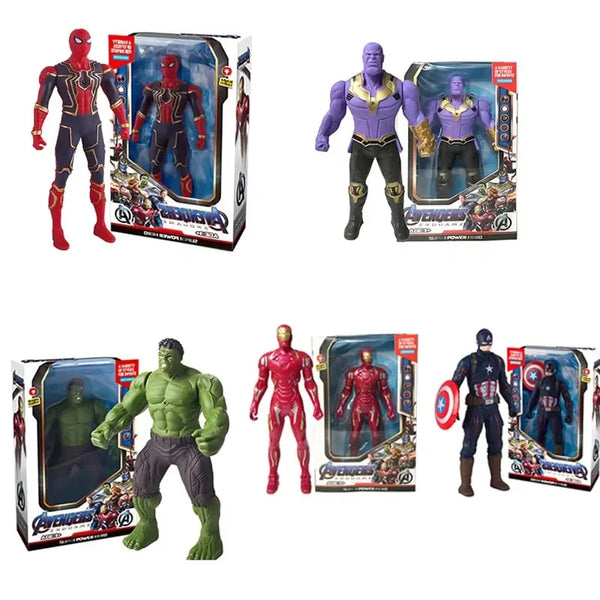 17cm Superhero Action Figure – Glow Style Poseable PVC Collectible Toy