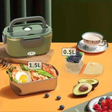 1.5L Electric Lunch Box Food Warmer Portable for Car & Home
