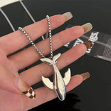 Simple Shiny Alloy Necklace Minimalist Everyday Jewelry