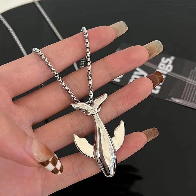 Simple Shiny Alloy Necklace Minimalist Everyday Jewelry