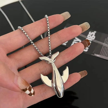Simple Shiny Alloy Necklace Minimalist Everyday Jewelry