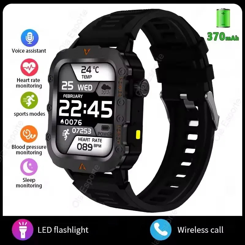 goobingoo 2026 Military Grade Tactical Smart Watch goobingoo