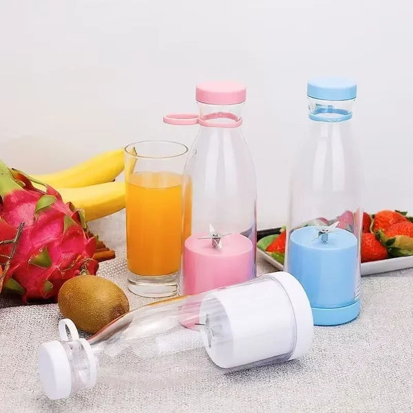 Portable Blender 420ml USB Rechargeable Juicer Cup with 6 Blades