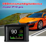 P10 Pro Head Up Display OBD2 Car Digital Speedometer Mileage & Temperature Gauge
